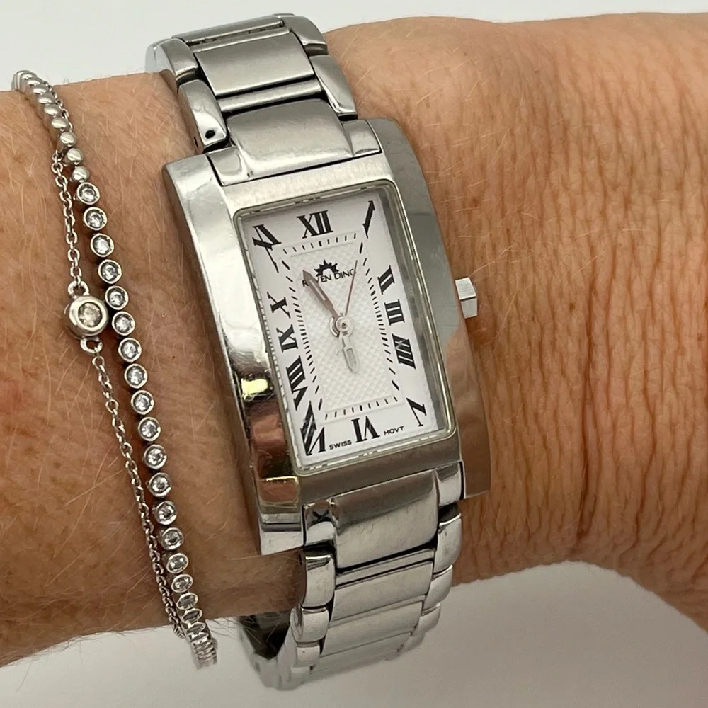 Roven Dino - Avanti 6006L - Swiss Made - Solid Stainless Steel - White Face - Picture 2 of 8